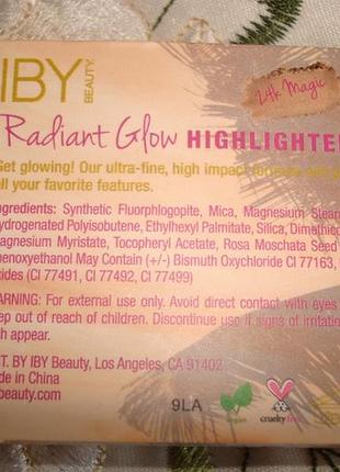 🐞🐞золотистый хайлайтер для лица iby beauty radiant glow highlighter🐞2 фото