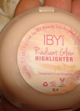 🐞🐞золотистый хайлайтер для лица iby beauty radiant glow highlighter🐞6 фото