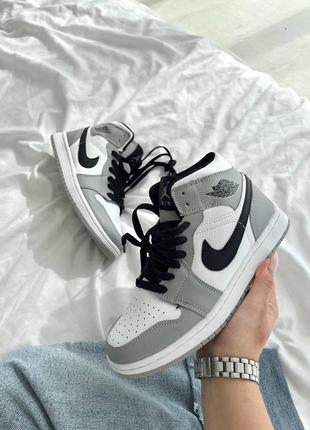 Кроссовки nike jordan white grey