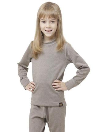 Термофутболка д turbat yeti top kids steeple gray - 128 - сірий1 фото