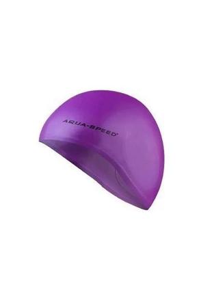 Шапка для плавання aqua speed ​​ear cap 5874 фіолетовий уні osfm2 фото