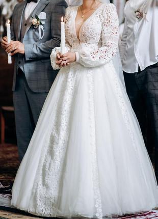 Продам весільне плаття в стилі бохо/етно2 фото