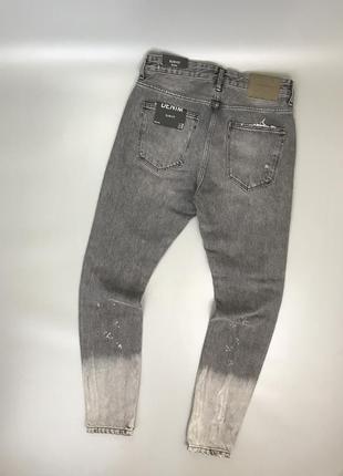 Стильные рваные джинсы bershka slim fit, серые, бершка, новые, оригинал, с рваностями, порванные, градиент, на замке, змейке, брюки, брюки, трендовые4 фото