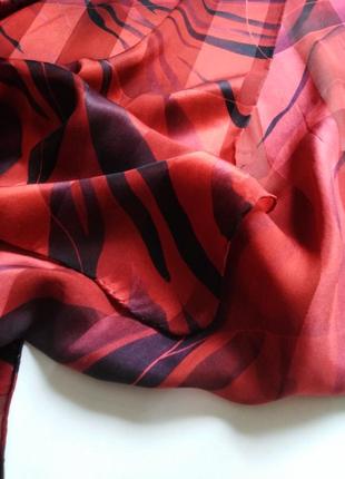 Натуральный шелк, яркий шарф, 154*422 фото