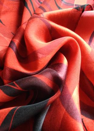 Натуральный шелк, яркий шарф, 154*425 фото