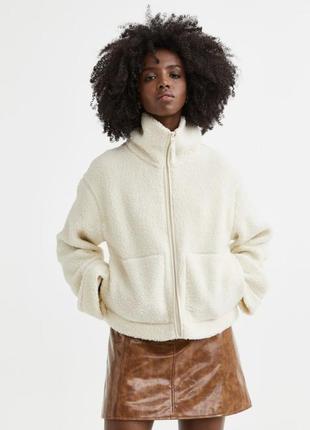 Кофта шерпа соп худи h&m