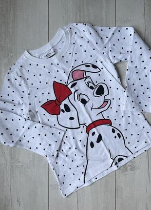 Кофта с длинным рукавом легкая, лонгслив, свитер, disney sinsay, с далматинцем,