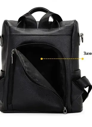 Женский городской рюкзак кожаный сумка трансформер, сумка-рюкзак женский2 фото
