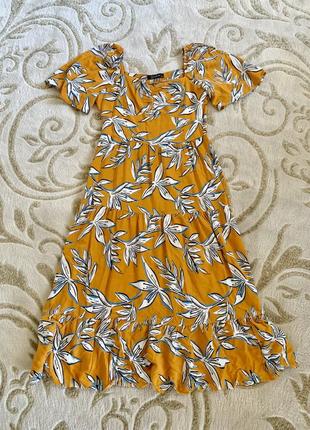 Літній натуральний сарафан сукня міді