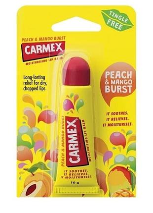Бальзам для губ daily care carmex персик та манго 10 г