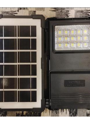 Ліхтар gd-07a power bank прожектор із сонячною панеллю і 2 доп лампами
