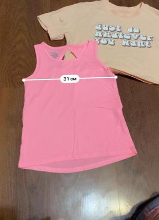 Футболка ( кроп топ ) + майка для дівчинки