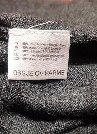 Джемпер шерстяной jerem black collection, мужской люксовый серый свитер, серый...