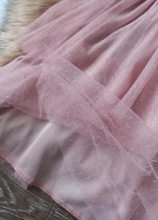 Нежное хрупкое розовое платье5 фото