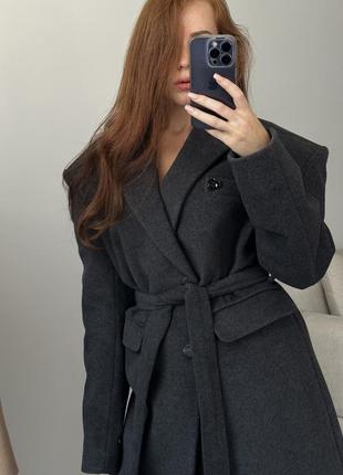 Брендовое оригинальное трендовое  зимнее длинное пальто 2023 zara massimo dutti mango