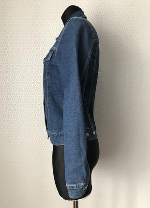 Джинсовая куртка цвета индиго от дорогого tommy hilfiger, размер  s3 фото
