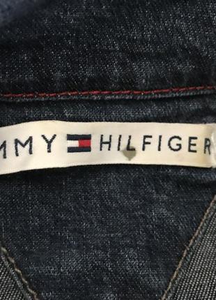 Джинсовая куртка цвета индиго от дорогого tommy hilfiger, размер  s5 фото