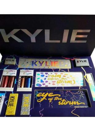 Подарунковий набір косметики kylie синій 36 шт. у ящику