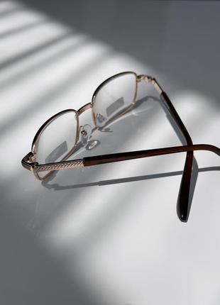 Очки для чтения в металлической оправе со стеклянными линзами +1.03 фото