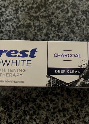 Отбеливающая зубная паста с углем crest 3dwhite whitening therapy charcoal8 фото