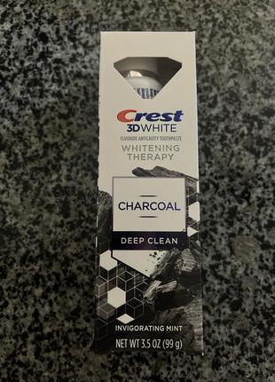 Отбеливающая зубная паста с углем crest 3dwhite whitening therapy charcoal3 фото