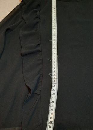 Чорна шифонова блузка, італія2 фото