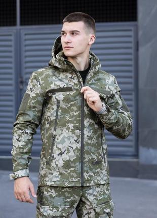 Куртка тактическая военная пиксель с липучками8 фото