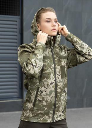 Куртка тактична військова унісекс піксель чорна хакі4 фото