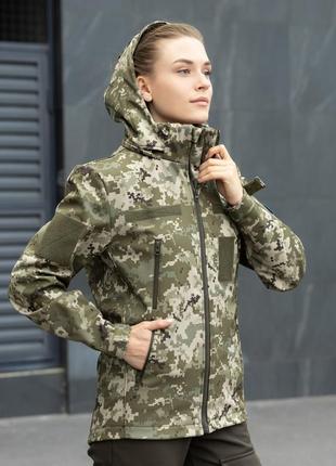 Куртка тактична військова унісекс піксель чорна хакі5 фото