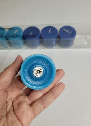 Набор свечей ikea väghult голубые синие парафиновые свечи