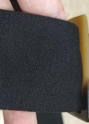 Женский текстильный черный пояс ремень поясок4 фото