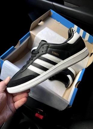 Мужские кроссовки демисезон натуральная кожа замш adidas samba