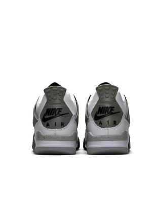 Чоловічі кросівки nike air jordan 4 retro white cement5 фото