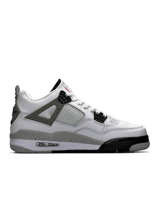 Чоловічі кросівки nike air jordan 4 retro white cement2 фото
