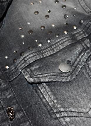 Marc cain стильная джинсовая куртка от премиального бренда размер 23 фото