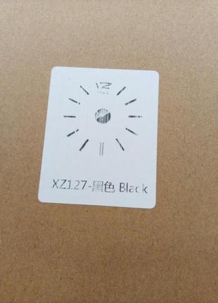 Настенные часы 3d часы наклейка "сделай сам" xz1.27 классические черные6 фото
