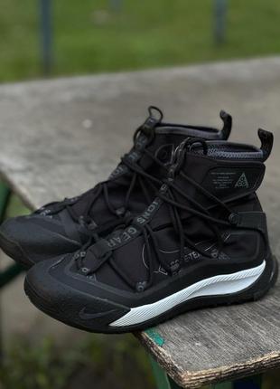 Мужские кроссовки термо носок nike acg terra antarktik all black найк