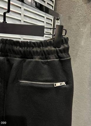 Костюм мужской с принтом худи штаны черный / комплект чоловічий с надписью кофта худі штани чорний4 фото