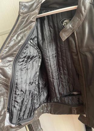 Кожаная мотоциклетная куртка bks london leather motorcycle jacket5 фото