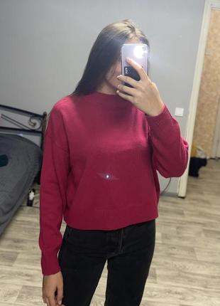 Тепленький светр рожевого кольору1 фото