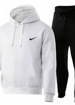 ❄️ худи + штаны. спортивный утепленный костюм на флисе nike