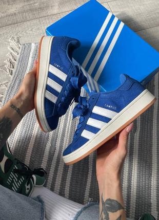 Жіночі кросівки adidas campus blue white