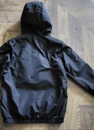 Чорна утеплена куртка анорак mackenzie хлопчику на 10-12 років2 фото