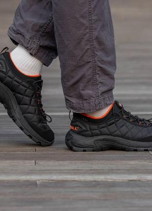 Кроссовки мереллы merrell ice cap moc 2 black\orange7 фото