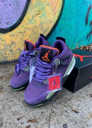 Чоловічі кросівки nike air jordan 4 retro canyon purple