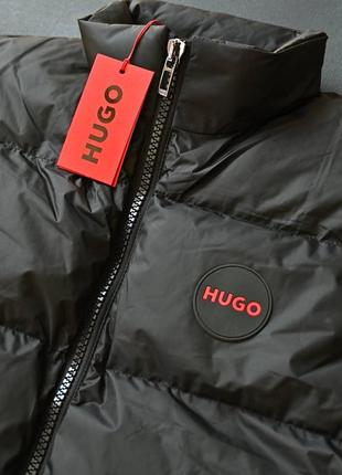 Жилетка чоловіча хуго босс чорна / брендові якісні безрукавки hugo boss на осінь - весну2 фото
