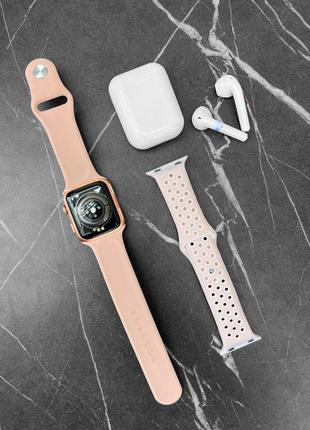 Смарт-часы 2 в 1 smart watch 8 w26 pro max † airpods1 фото