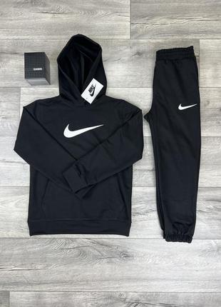 Тёплый зимний спортивный костюм для мальчиков nike big swoosh1 фото