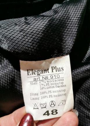 Полупальто пальто шерсть серое гусиная лапка elegant plush5 фото