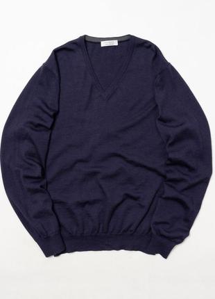 Gran sasso wool v-ck jumper мужской свитер пуловер